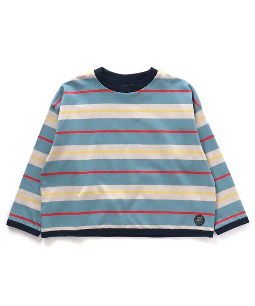 セール】【WEB限定】 カラフルマルチボーダーTシャツ（Tシャツ