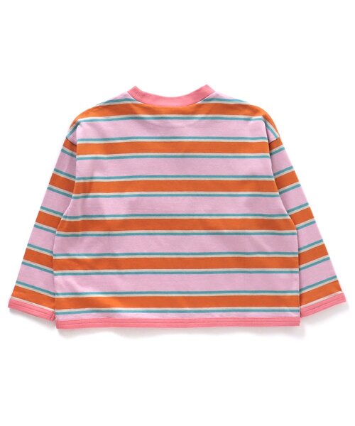 セール】【WEB限定】 カラフルマルチボーダーTシャツ（Tシャツ