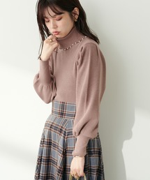WEB限定/osono衿にもなる2WAYパールタートル