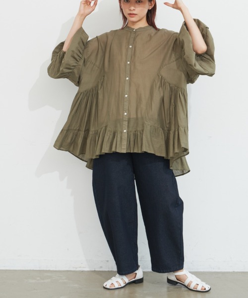 Libra Cue(リブラ キュー)の「加工デニムパンツ(デニムパンツ・レディース・ライトブルー・1)」の9枚目の写真