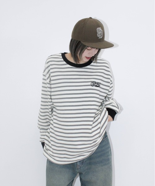 Tシャツ・カットソー GROVE LANE TOP & SLEEVELESS 4BTR167 Border Long Tee(Tシャツ/カットソー)|centimeter(センチ
