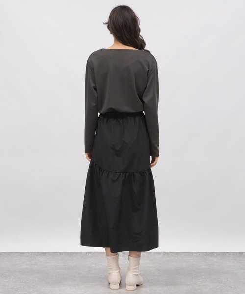 LAKOLE（ラコレ）の「異素材ドッキングワンピース / 982622