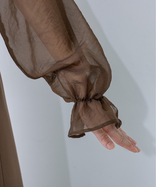 OLIVE des OLIVE(オリーブデオリーブ)の「ビッグカラーボレロ付ワンピース 1032090230(ワンピース・レディース・ブラウン/ブラック/ライトグレー・FREE)」の8枚目の写真