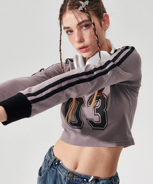 WONDER VISITOR（ワンダービジター）の「WONDER VISITOR／SUNDAY長袖Tシャツ 2982979（Tシャツ/カットソー・レディース・アイボリー/ブラック/グレー・FREE）」の12枚目の写真