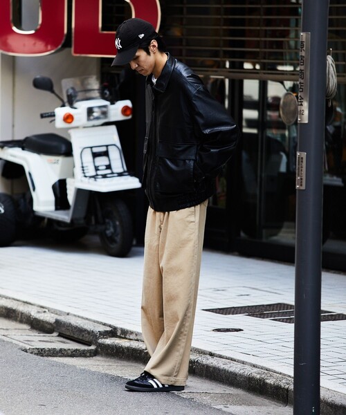 FREAK'S STORE（フリークスストア）の「FREAK’S STORE/フリークスストア ストレートシルエット ワイドチノパンツ（チノパンツ・メンズ・ブラック/オリーブ/ベージュ・LARGE/MEDIUM）」の16枚目の写真