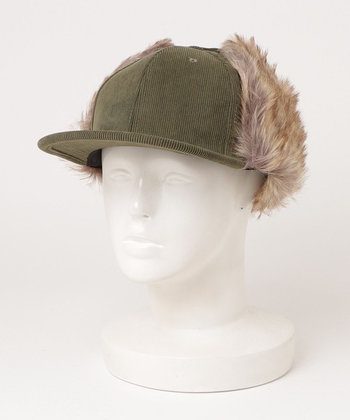 MinoriTY（マイノリティ）の「アビエイターキャップ（ハット・メンズ・オリーブ/ブラック/ベージュ・FREE）」の3枚目の写真