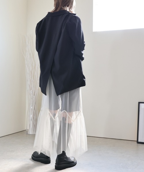 ULEULA（ウルア）の「バックスリットテーラードジャケット（テーラードジャケット・レディース・ブラック/グレー・FREE）」の18枚目の写真