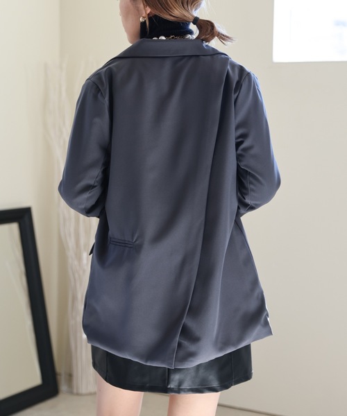 ULEULA（ウルア）の「バックスリットテーラードジャケット（テーラードジャケット・レディース・ブラック/グレー・FREE）」の19枚目の写真