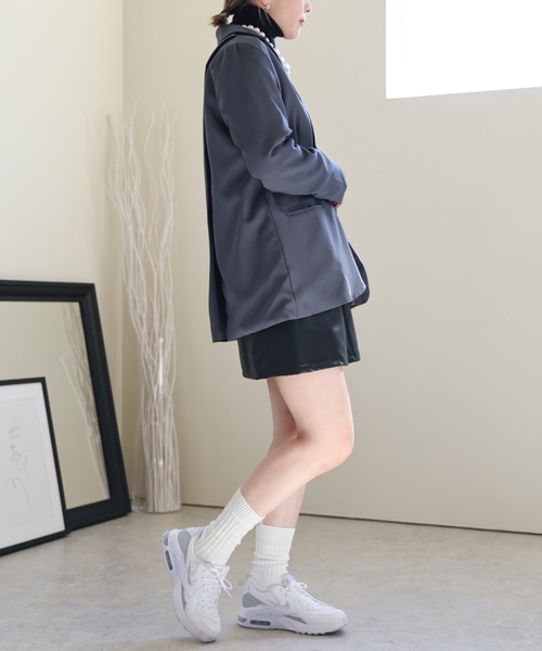 ULEULA（ウルア）の「バックスリットテーラードジャケット（テーラードジャケット・レディース・ブラック/グレー・FREE）」の16枚目の写真