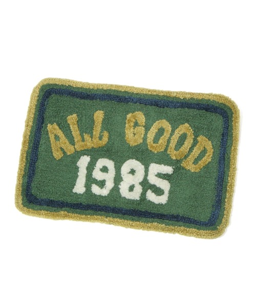 niko and...(ニコアンド)の「オリジナルオールドロゴコーナーマット(ラグ/マット・レディース・グリーン/ベージュ・0)」の1枚目の写真