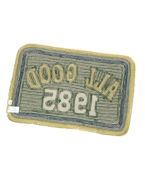 niko and...(ニコアンド)の「オリジナルオールドロゴコーナーマット(ラグ/マット・レディース・グリーン/ベージュ・0)」の3枚目の写真