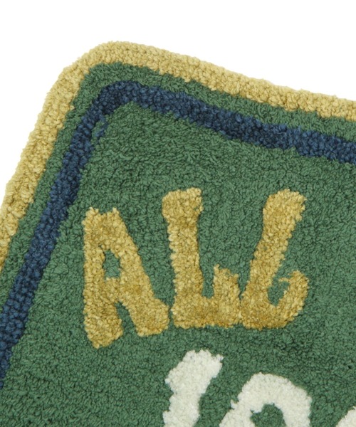 niko and...(ニコアンド)の「オリジナルオールドロゴコーナーマット(ラグ/マット・レディース・グリーン/ベージュ・0)」の4枚目の写真