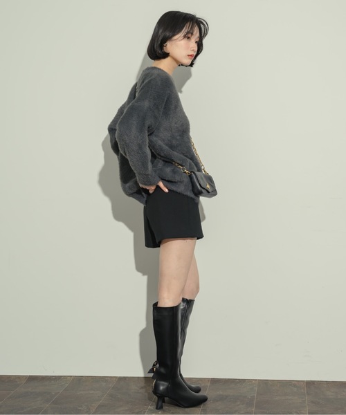 NEUNA（ヌナ）の「【ロングもショートもこれ1つ！】2wayフェイクレザーブーツ（ブーツ・レディース・ブラック・SMALL/MEDIUM/LARGE）」の16枚目の写真