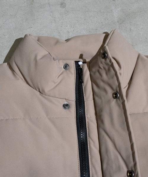 GERRY（ジェリー）の「【ag】〔GERRY/ジェリー〕ファイバーダウン スタンドカラーベスト（ダウンベスト・メンズ・ブラック/カーキ/ベージュ・MEDIUM/X-LARGE/LARGE）」の4枚目の写真