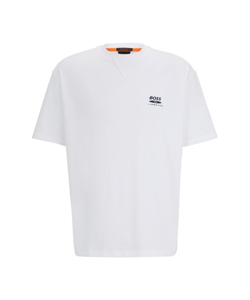 BOSS（ボス）の「【オンライン限定】シーズンアートワーク オーバーサイズフィット コットンジャージー Tシャツ（Tシャツ/カットソー・メンズ・ホワイト・L/M/S/XL/XXXL/XXL）」の5枚目の写真