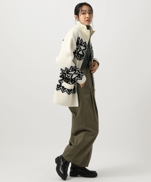 BAYFLOW（ベイフロー）の「イージーカーブタックパンツ（その他パンツ・レディース・ブラック/カーキ/キャメル・SMALL/MEDIUM）」の14枚目の写真