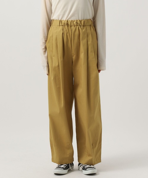 BAYFLOW（ベイフロー）の「イージーカーブタックパンツ（その他パンツ・レディース・ブラック/カーキ/キャメル・SMALL/MEDIUM）」の15枚目の写真