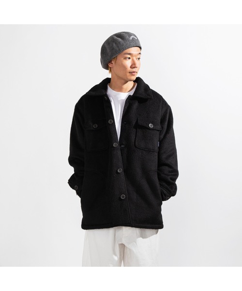 APPLEBUM（アップルバム）の「"Vinyl" Shaggy Jacket（カバーオール・メンズ・ブラック・MEDIUM/X-LARGE/LARGE）」の3枚目の写真