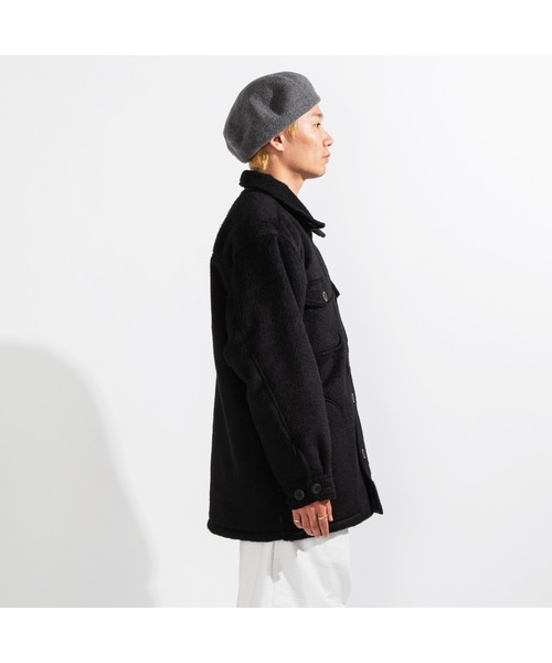 APPLEBUM（アップルバム）の「"Vinyl" Shaggy Jacket（カバーオール・メンズ・ブラック・MEDIUM/X-LARGE/LARGE）」の4枚目の写真