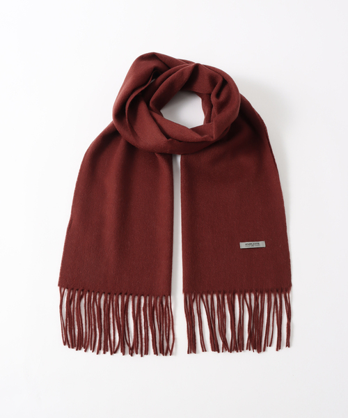 B.C STOCK（ベーセーストック）の「カシミヤブレンド ソリッドマフラー（マフラー・メンズ・パープル/グレー/ブラック/ブラウン/グリーン・FREE）」の3枚目の写真