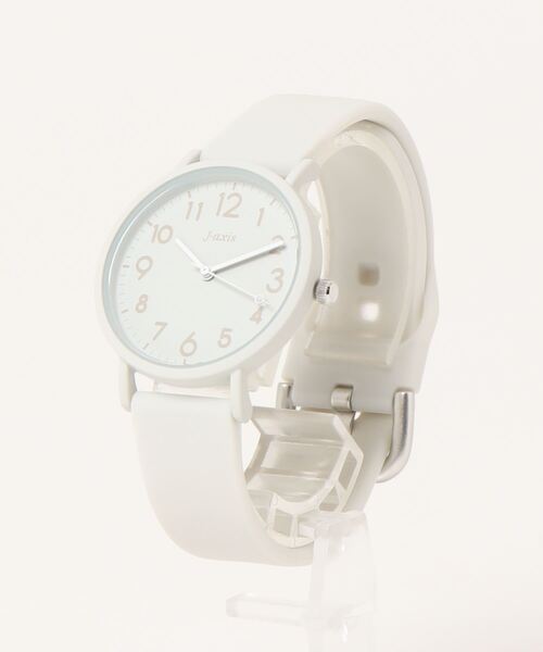 Three Four Time（ｽﾘｰﾌｫｰﾀｲﾑ）の「スマートシリコンウォッチ(3気圧防水)　/　時計（アナログ腕時計・レディース・ベージュ/ブラック/グレー・FREE）」の11枚目の写真