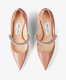 JIMMY CHOO★Bing Pump 65 ★クリスタルレザーパンプス BING PUMPS 65 | 스와로브스키 크리스털 디테일 플래티넘 아이스