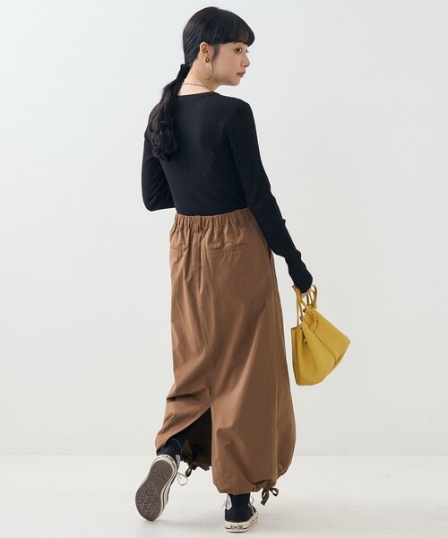 FREAK'S STORE（フリークスストア）の「ミリタリー リボン スカート（スカート・レディース・ブラック/オリーブ/ブラウン・ﾌﾘ-）」の10枚目の写真