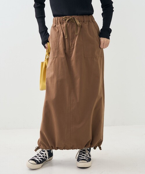 FREAK'S STORE（フリークスストア）の「ミリタリー リボン スカート（スカート・レディース・ブラック/オリーブ/ブラウン・ﾌﾘ-）」の12枚目の写真