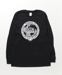 L/S PRINT TEE“SPANNING GLOBE” - ロングスリーブ プリントティー "スパニング グローブ”