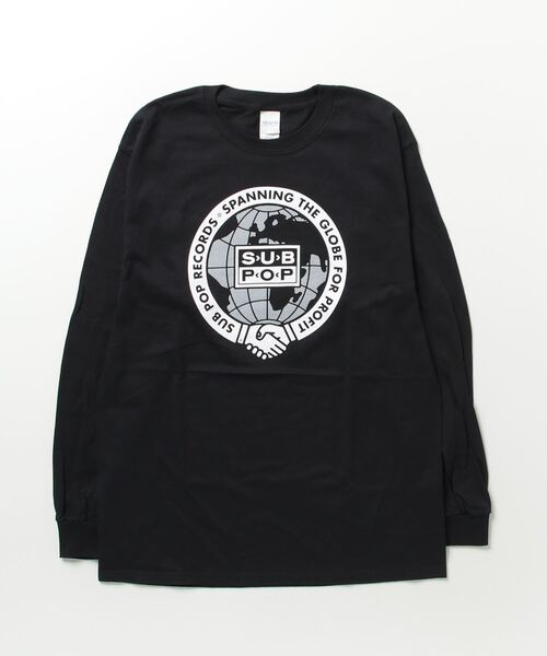 L/S PRINT TEE“SPANNING GLOBE” - ロングスリーブ プリントティー 