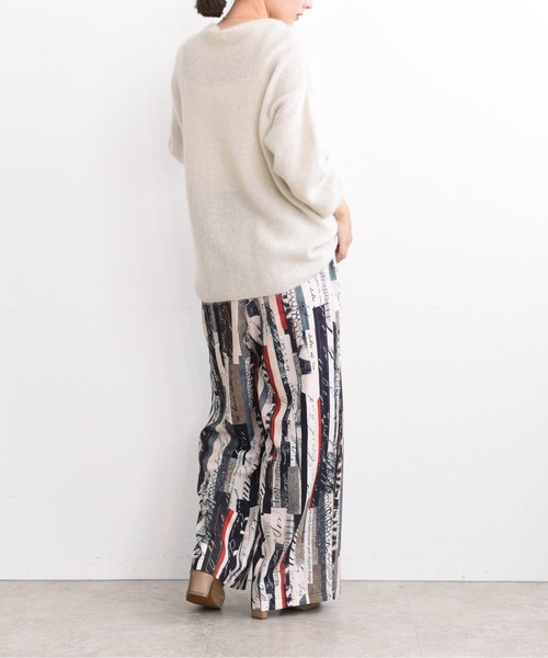 新品　完売品　エイミーロウ　Eimee Lawコラージュプリント タックパンツ Eimee Law（エイミーロウ）の「コラージュプリント タックパンツ