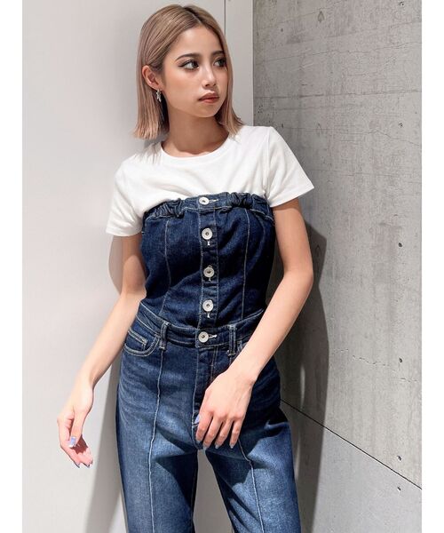 GYDA(ジェイダ)の「BASIC Tシャツ(Tシャツ/カットソー・レディース・ブラック/オフホワイト・FREE)」の10枚目の写真