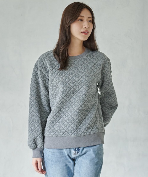 Arnold Palmer(アーノルドパーマー)の「アンブレラ ふくれジャガード プルオーバー(Tシャツ/カットソー・レディース・杢グレー/アイボリー/サックスブルー・S/M/L)」の13枚目の写真