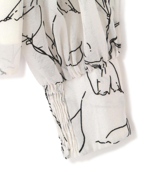 JILL by JILL STUART(ジルバイジルスチュアート)の「◇2wayボウタイフラワーフロッキーブラウス(シャツ/ブラウス・レディース・ブラック/ホワイト系その他・FREE)」の22枚目の写真