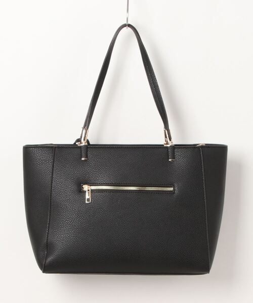 m.f.editorial（エムエフエディトリアル）の「m.f.エディトリアル レディース チャーム付き 両アオリポケットトートバッグ A4対応（ショルダーバッグ・レディース・ブラウン/ブラック・FREE）」の3枚目の写真