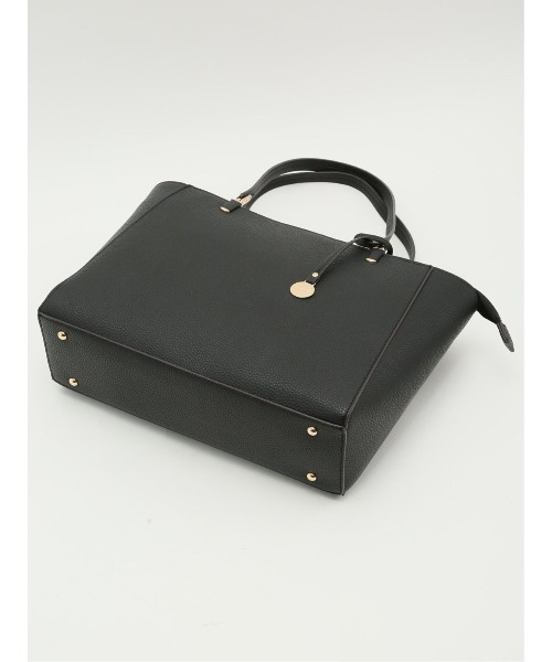 m.f.editorial（エムエフエディトリアル）の「m.f.エディトリアル レディース チャーム付き 両アオリポケットトートバッグ A4対応（ショルダーバッグ・レディース・ブラウン/ブラック・FREE）」の22枚目の写真