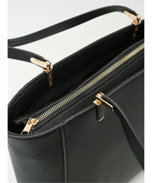 m.f.editorial（エムエフエディトリアル）の「m.f.エディトリアル レディース チャーム付き 両アオリポケットトートバッグ A4対応（ショルダーバッグ・レディース・ブラウン/ブラック・FREE）」の18枚目の写真