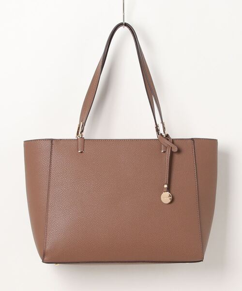 m.f.editorial（エムエフエディトリアル）の「m.f.エディトリアル レディース チャーム付き 両アオリポケットトートバッグ A4対応（ショルダーバッグ・レディース・ブラウン/ブラック・FREE）」の8枚目の写真