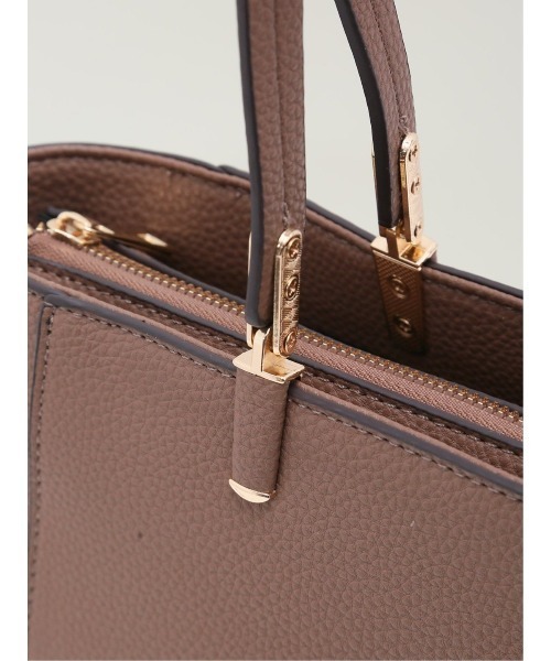 m.f.editorial（エムエフエディトリアル）の「m.f.エディトリアル レディース チャーム付き 両アオリポケットトートバッグ A4対応（ショルダーバッグ・レディース・ブラウン/ブラック・FREE）」の16枚目の写真