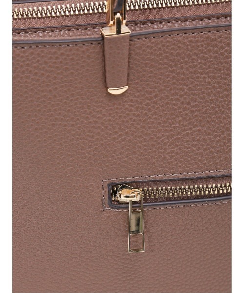 m.f.editorial（エムエフエディトリアル）の「m.f.エディトリアル レディース チャーム付き 両アオリポケットトートバッグ A4対応（ショルダーバッグ・レディース・ブラウン/ブラック・FREE）」の19枚目の写真