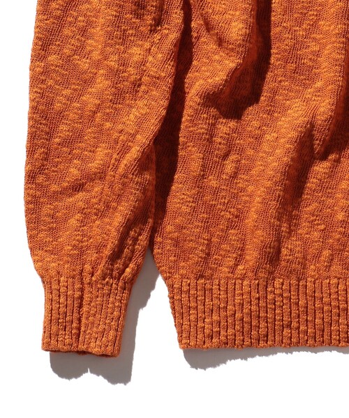 BEAMS PLUS（ビームスプラス）の「BEAMS PLUS / 5ゲージ コットン ヘンプ クルーネック（ニット/セーター・メンズ・オリーブ/オレンジ/ベージュ/ネイビー・XL/L/S/M）」の18枚目の写真