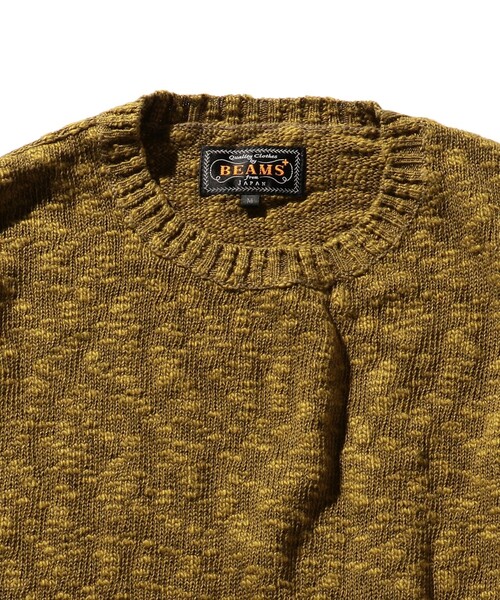 BEAMS PLUS（ビームスプラス）の「BEAMS PLUS / 5ゲージ コットン ヘンプ クルーネック（ニット/セーター・メンズ・オリーブ/オレンジ/ベージュ/ネイビー・XL/L/S/M）」の21枚目の写真