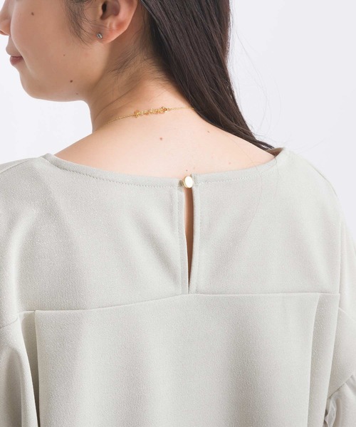 PICCIN（ピッチン）の「【WEB限定】袖チュールボリュームカットプルオーバー（Tシャツ/カットソー・レディース・グレイッシュベージュ/ブラック・M/S/L）」の22枚目の写真