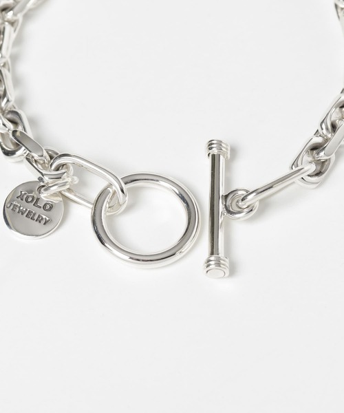 XOLO（ショロ）の「XOLO　OvalCutLinkMediumBracelet（ブレスレット・メンズ・ホワイト系その他・19）」の4枚目の写真