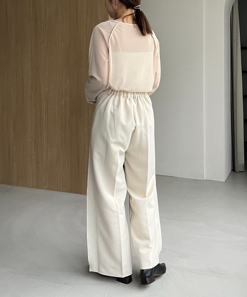 AGAWD(アガウド)の「〈AGAWD/アガウド〉パイピングラグランTシャツ(Tシャツ/カットソー・レディース・ブラック/ベージュ・FREE)」の18枚目の写真