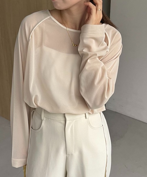 AGAWD(アガウド)の「〈AGAWD/アガウド〉パイピングラグランTシャツ(Tシャツ/カットソー・レディース・ブラック/ベージュ・FREE)」の12枚目の写真