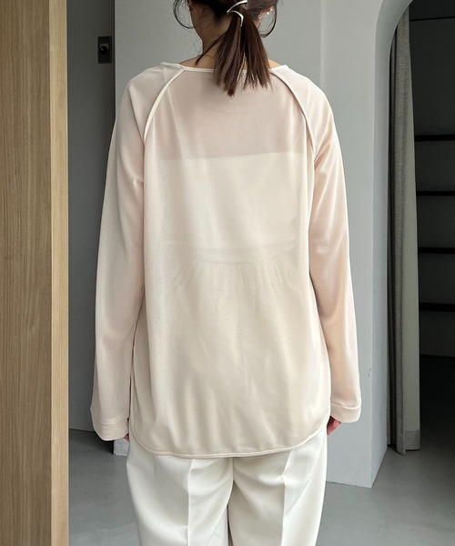 AGAWD(アガウド)の「〈AGAWD/アガウド〉パイピングラグランTシャツ(Tシャツ/カットソー・レディース・ブラック/ベージュ・FREE)」の21枚目の写真