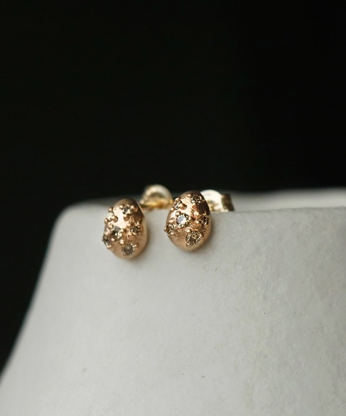 SIENA ROSE（シエナロゼ）の「【廃番】ecru・スタッドピアス（ピアス