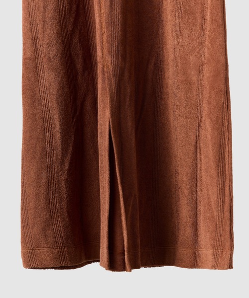 MILLER（ミラー）の「【 Robert P. Miller / ロバート・ピー・ミラー 】 カップ付き パイル パネルリブ バックスリット アメスリワンピ DRE RM241-2163（ワンピース・レディース・アイボリー/キャメル/ネイビー・MEDIUM）」の8枚目の写真