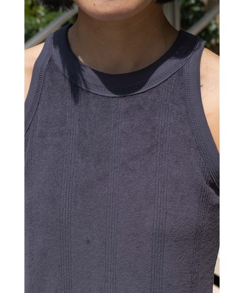 MILLER（ミラー）の「【 Robert P. Miller / ロバート・ピー・ミラー 】 カップ付き パイル パネルリブ バックスリット アメスリワンピ DRE RM241-2163（ワンピース・レディース・アイボリー/キャメル/ネイビー・MEDIUM）」の15枚目の写真